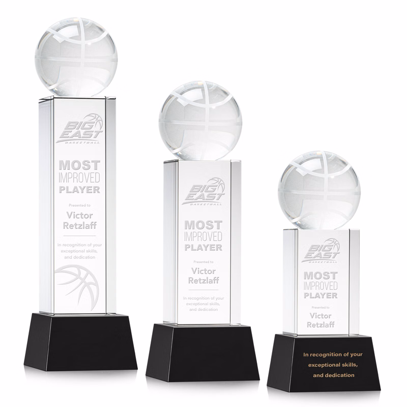 Basketball Award on Belcroft Base - Black