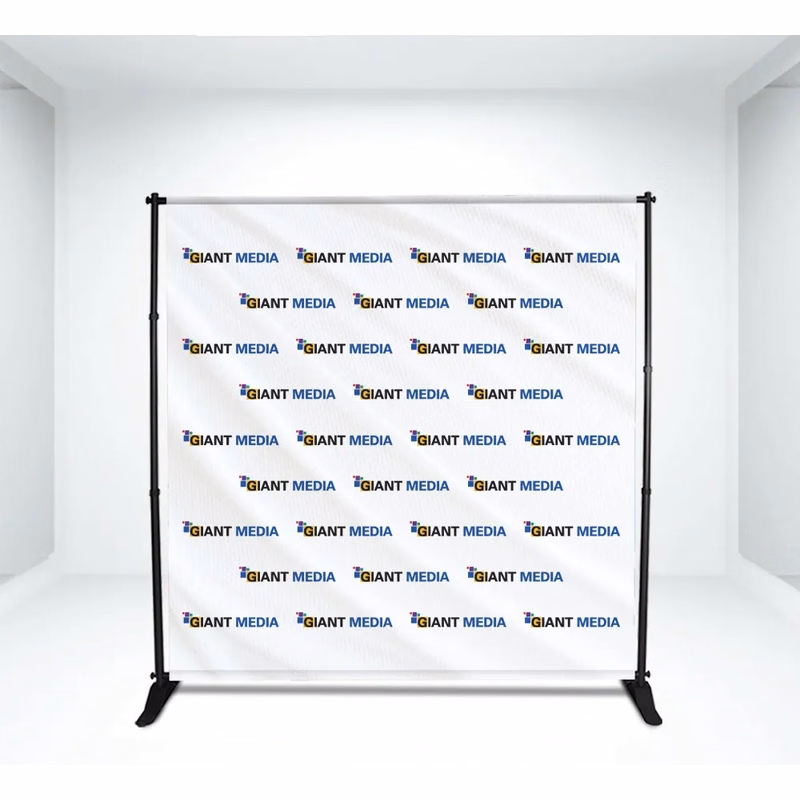 Adjustable Banner Frame Package with premium stand (8' x 8')