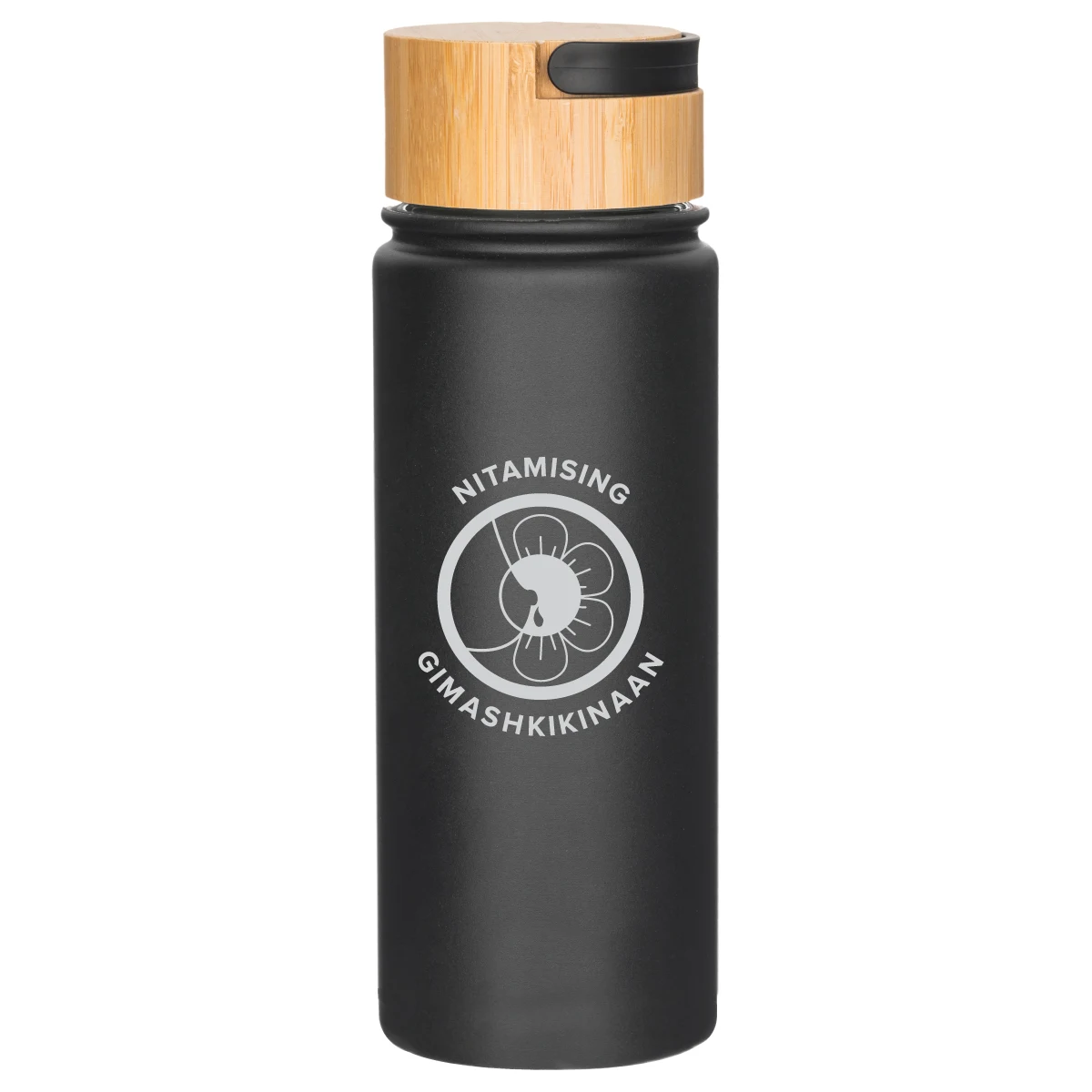 20 oz. Vacuum Insulated Bottle w/Bamboo Lid, custom water bottle with logo imprint 1