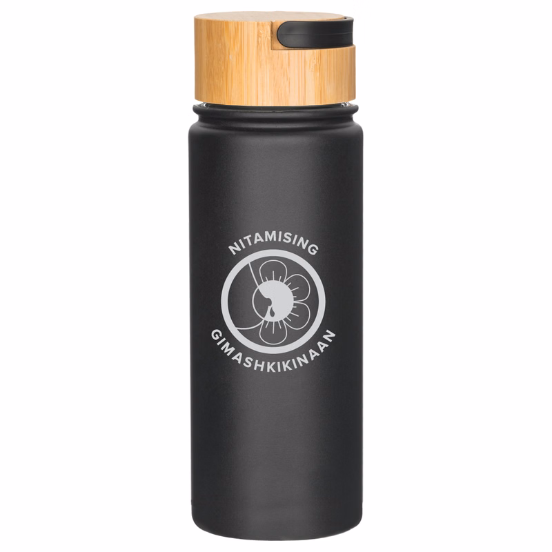 20 oz. Vacuum Insulated Bottle w/Bamboo Lid