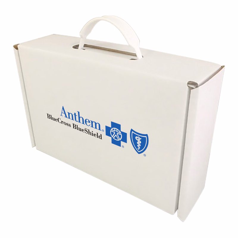 9 3/4" x 6 3/4" x 2 3/4" - B-Flute Box with Handle