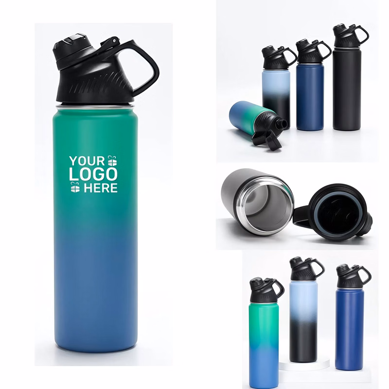 Insulated Water Bottle with Handle Lid Leak Proof