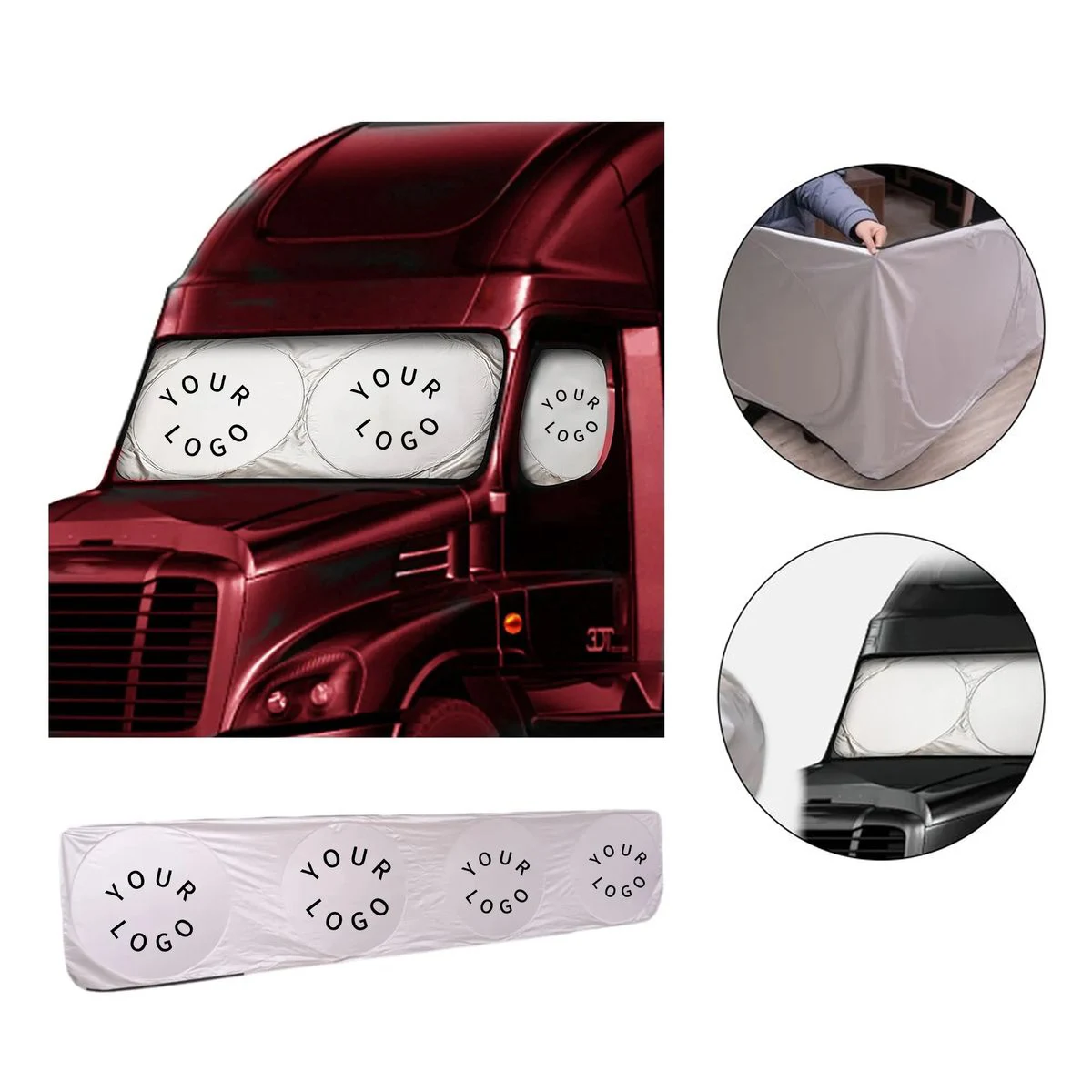 Reflective Truck Sunshade Heat Shield 1