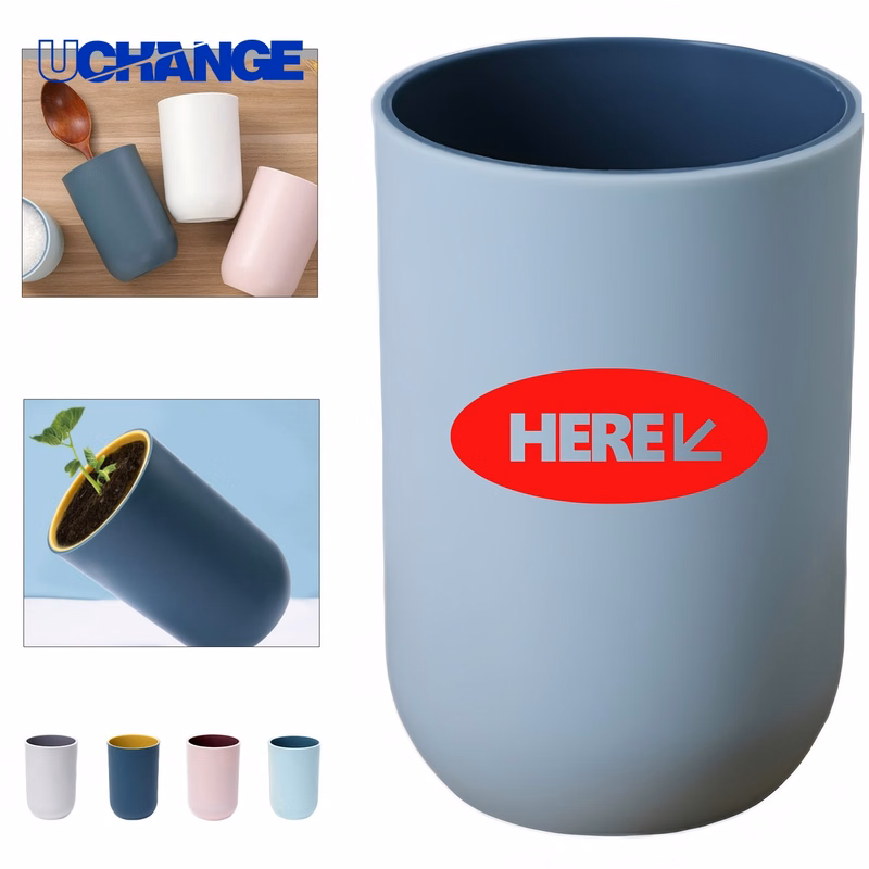 Two-Colored Mouthwash Mug Container (11 oz.)