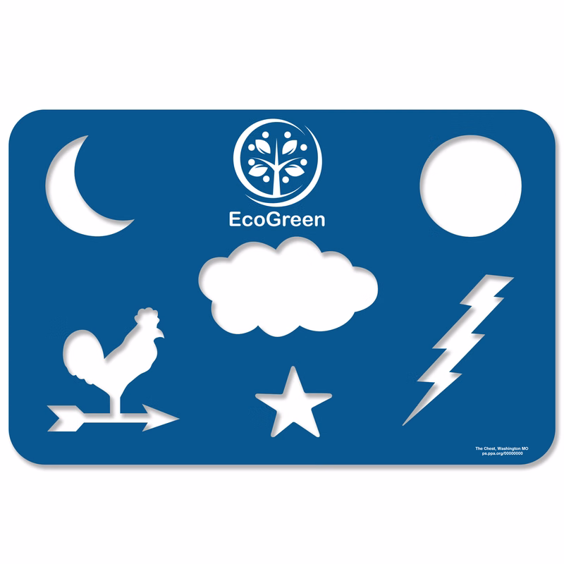 Weather Poly Stencil