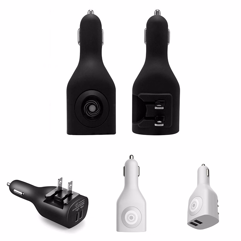 2-in-1 Dual USB Car Wall Charger Combo