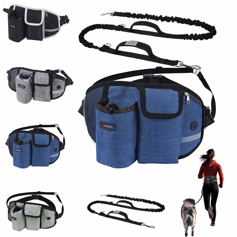 Hands Free Dog Leash Waist Bag