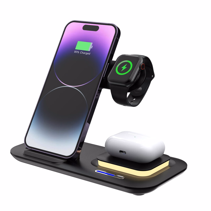 5-in-1 Foldable LED Light Fast Wireless Charger