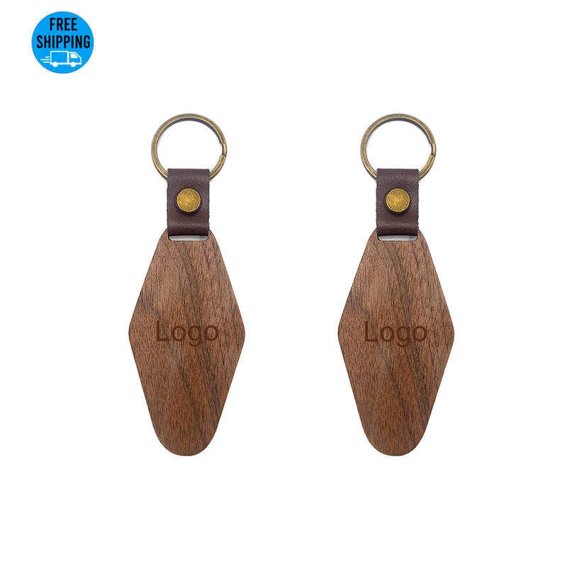 Unique Motel Style Wood Key Chain