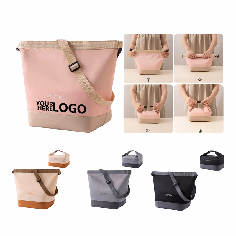 Sling Style Oxford Lunch Tote with Insulation