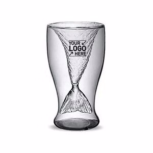 Double Mermaid Water Glass Mug