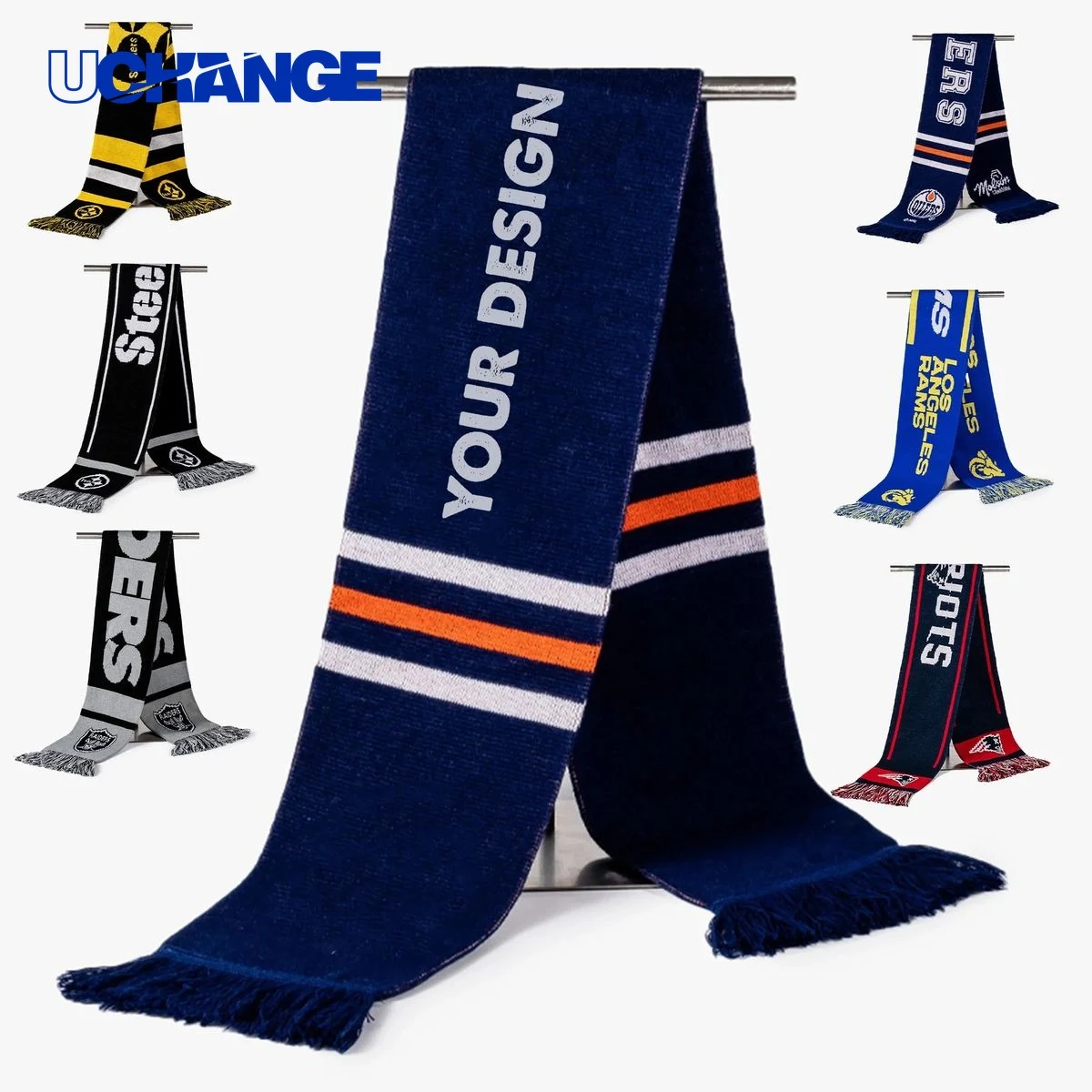 Jacquard Football Fan Scarf 1