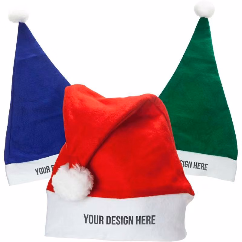 Felt Christmas Santa Hats