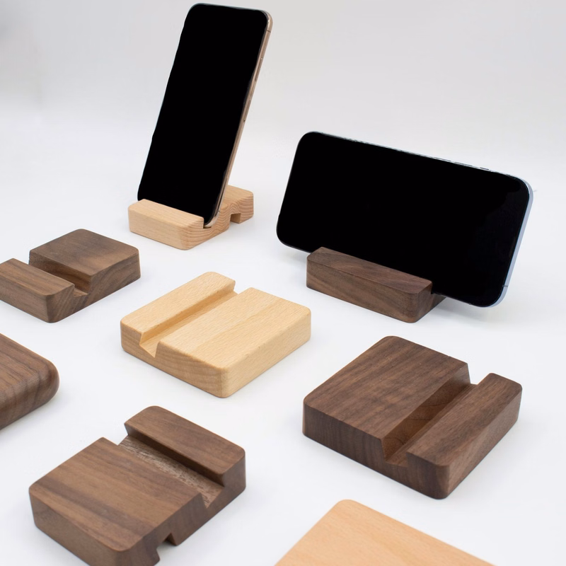 Wood Holder for Smart Phone