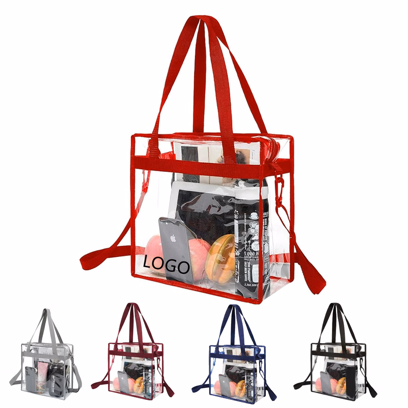Stadium Approved Clear Tote Bag With Zipper Closure