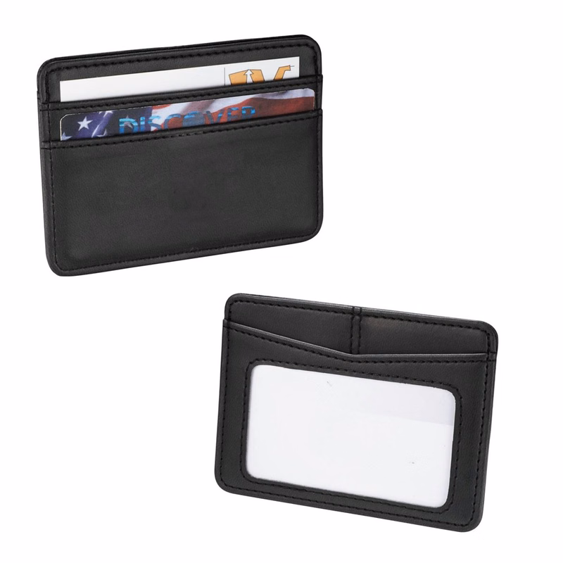 Slim Credit Card ID Leather Holder