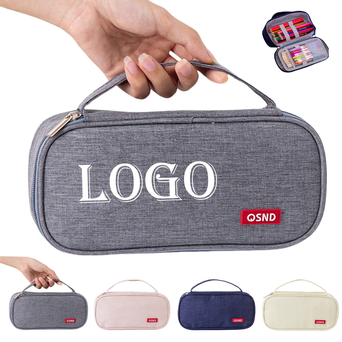 Large Capacity Handheld Pencil Case MOQ50 1