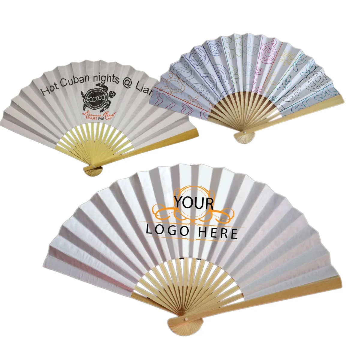 Handheld Bamboo Folding Fan 1