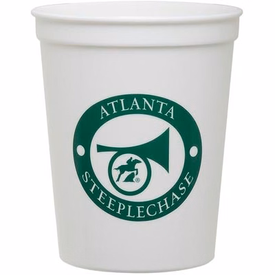 16 oz. White Plastic Stadium Cup