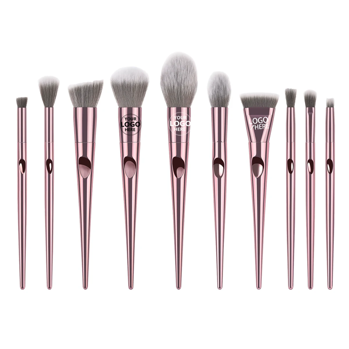 Plastic Makeup Brush Set 1