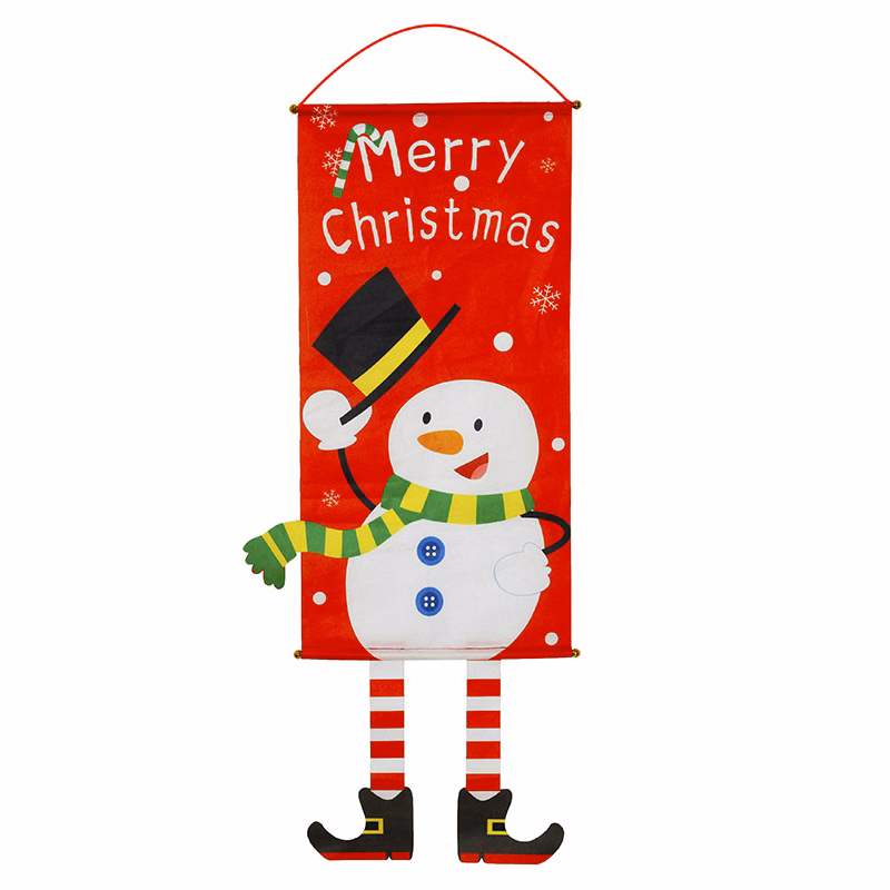 Christmas Hanging OEM Flag Wall Decoration