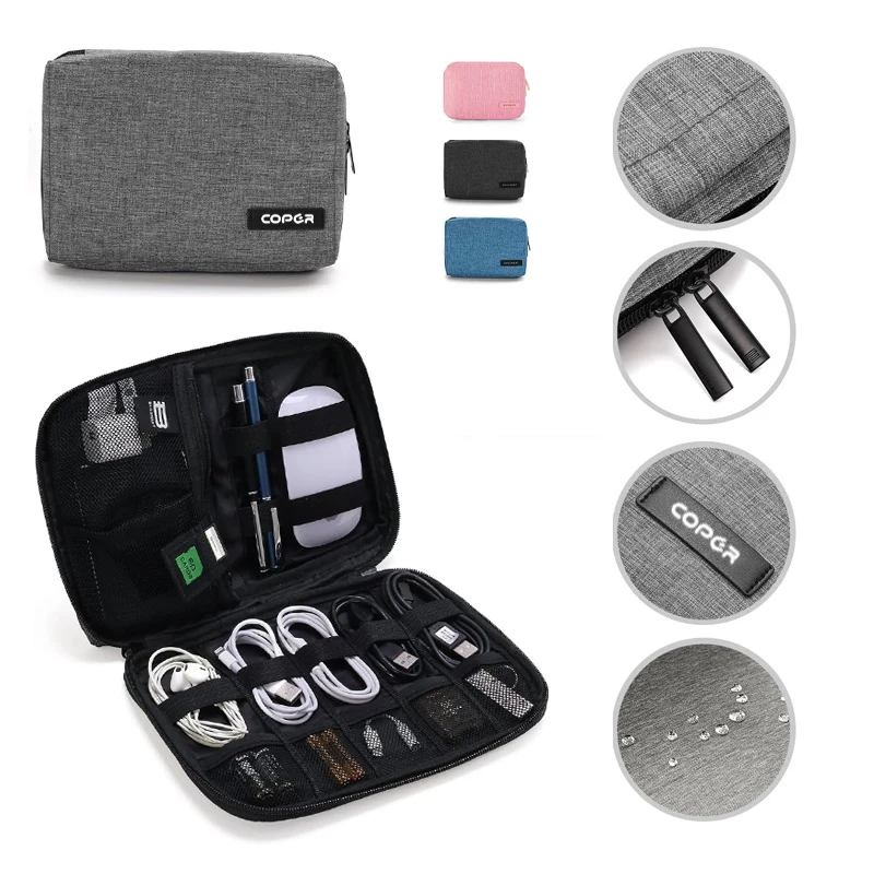 Travel Cable Organizer Pouch Electronic 1