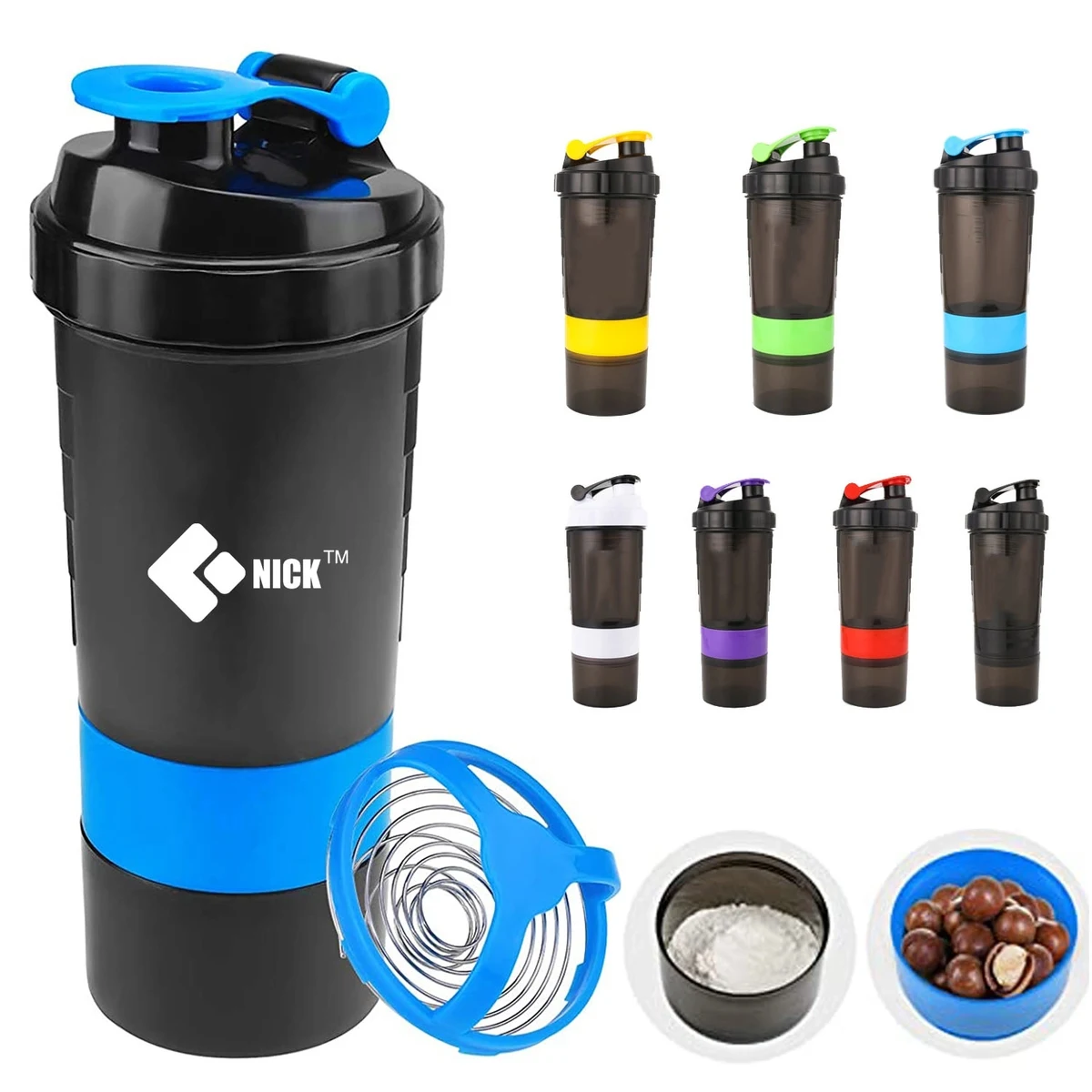 18 Oz Shake Bottle With Storage 1