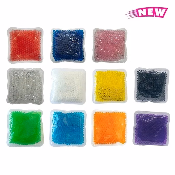 Custom 4x4 Inch Reusable Gel Beads Hot Cold Pack — Healthcare Professional Gift