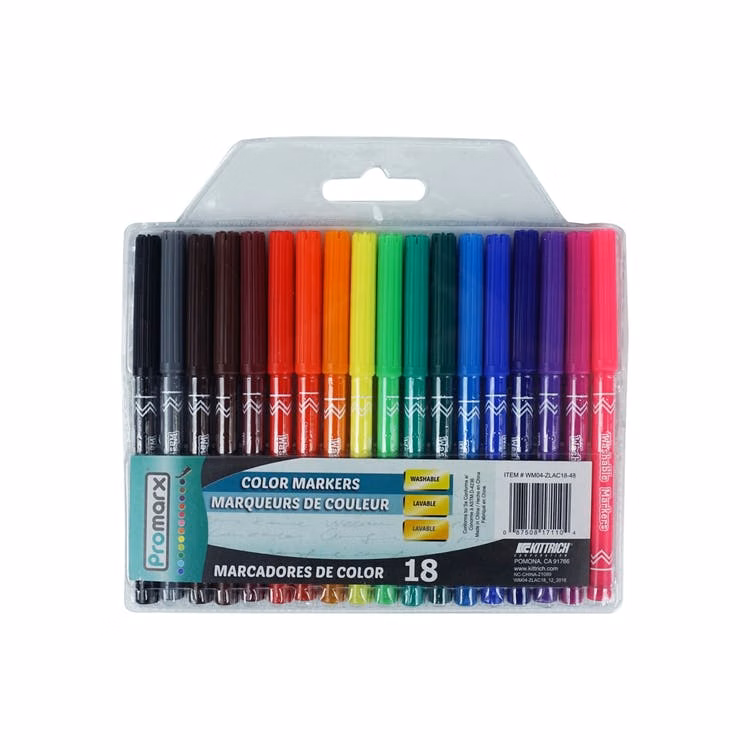 Washable Markers - 18 Pack Non-Toxic