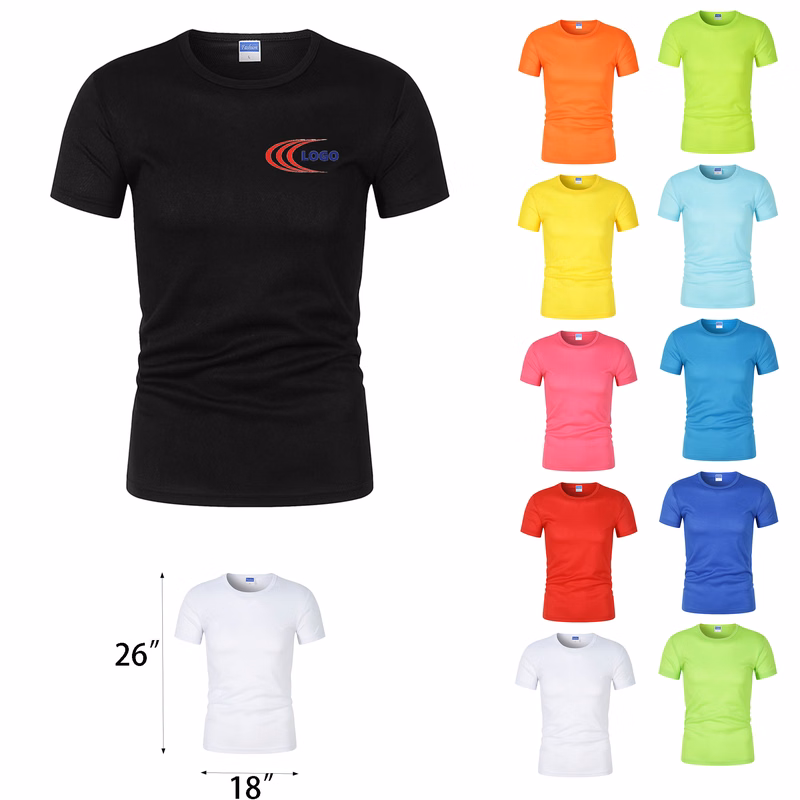 Multiple Sizes Of Customized Quick-Drying Short-Sleeves