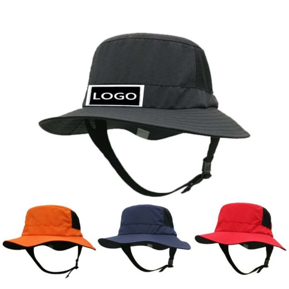 Adjustable Drawstring Bucket cap 1