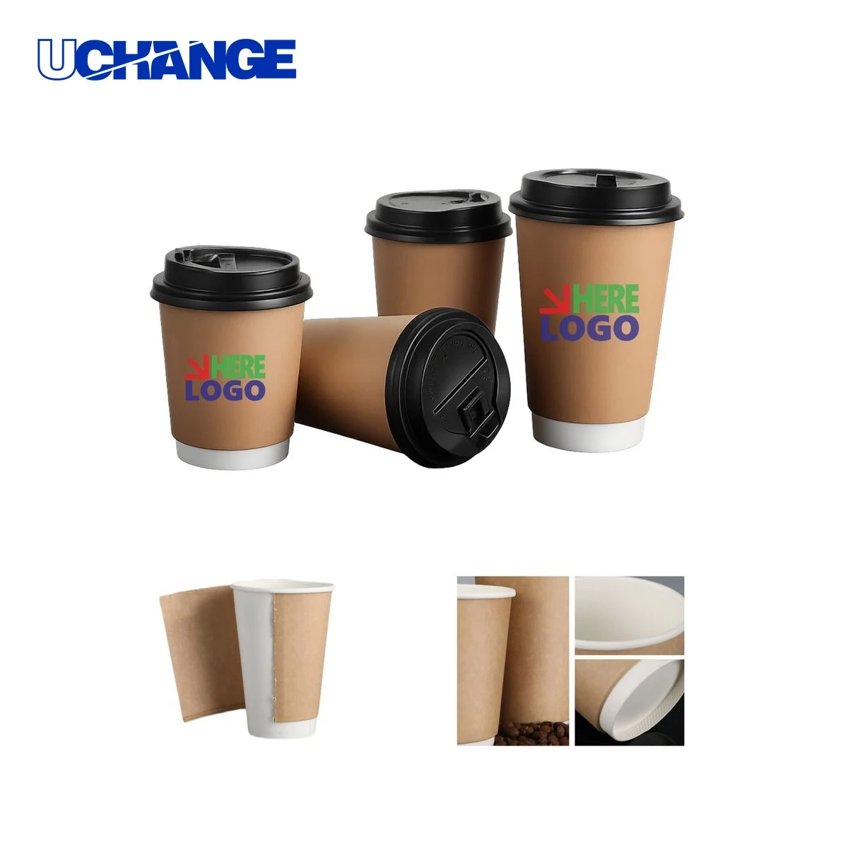 Double-Layer Hollow Paper Cup Container 1