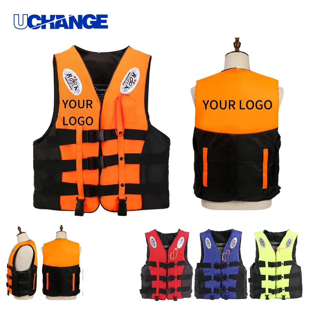 Oxford Life Jacket with Sponge Padding for Comfort 1
