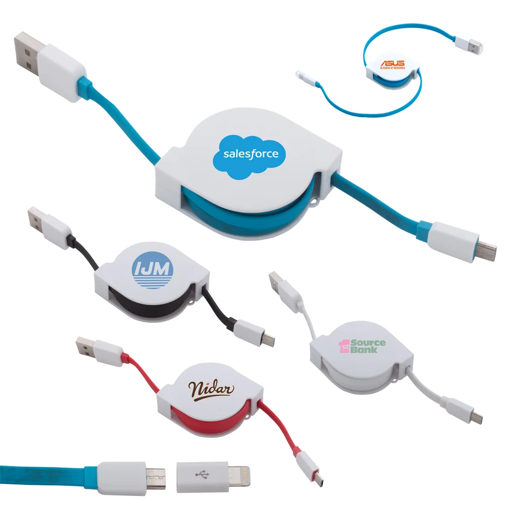 Retractable USB to Micro-USB Charger Cable 1