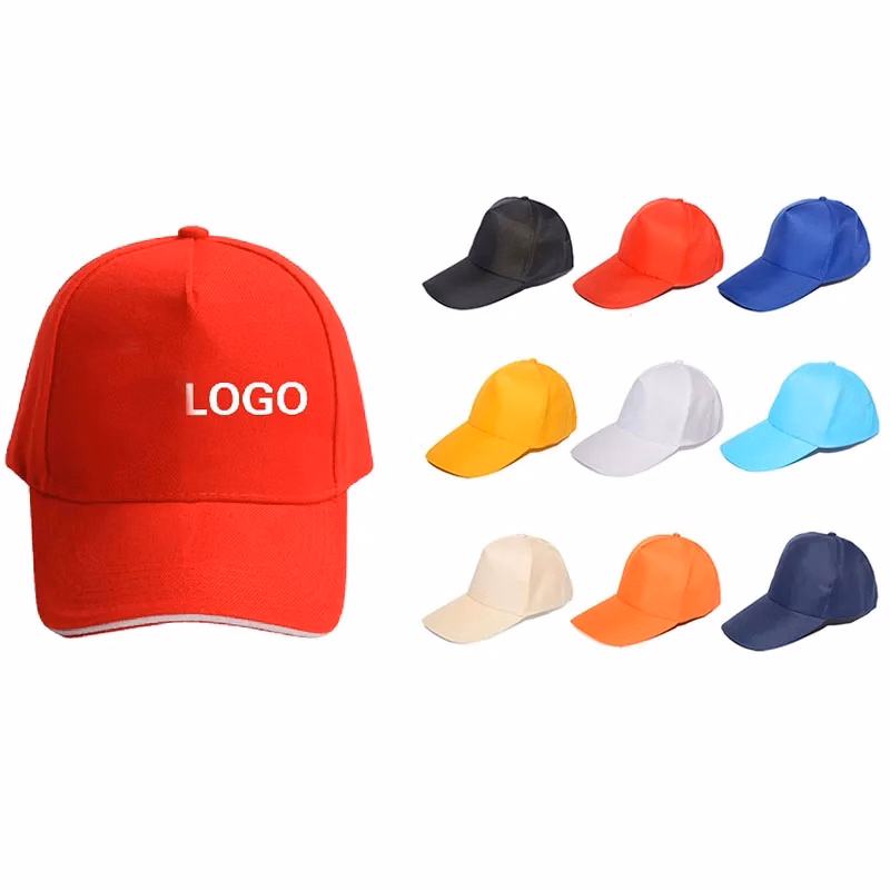 Customized baseball caps in multiple colors