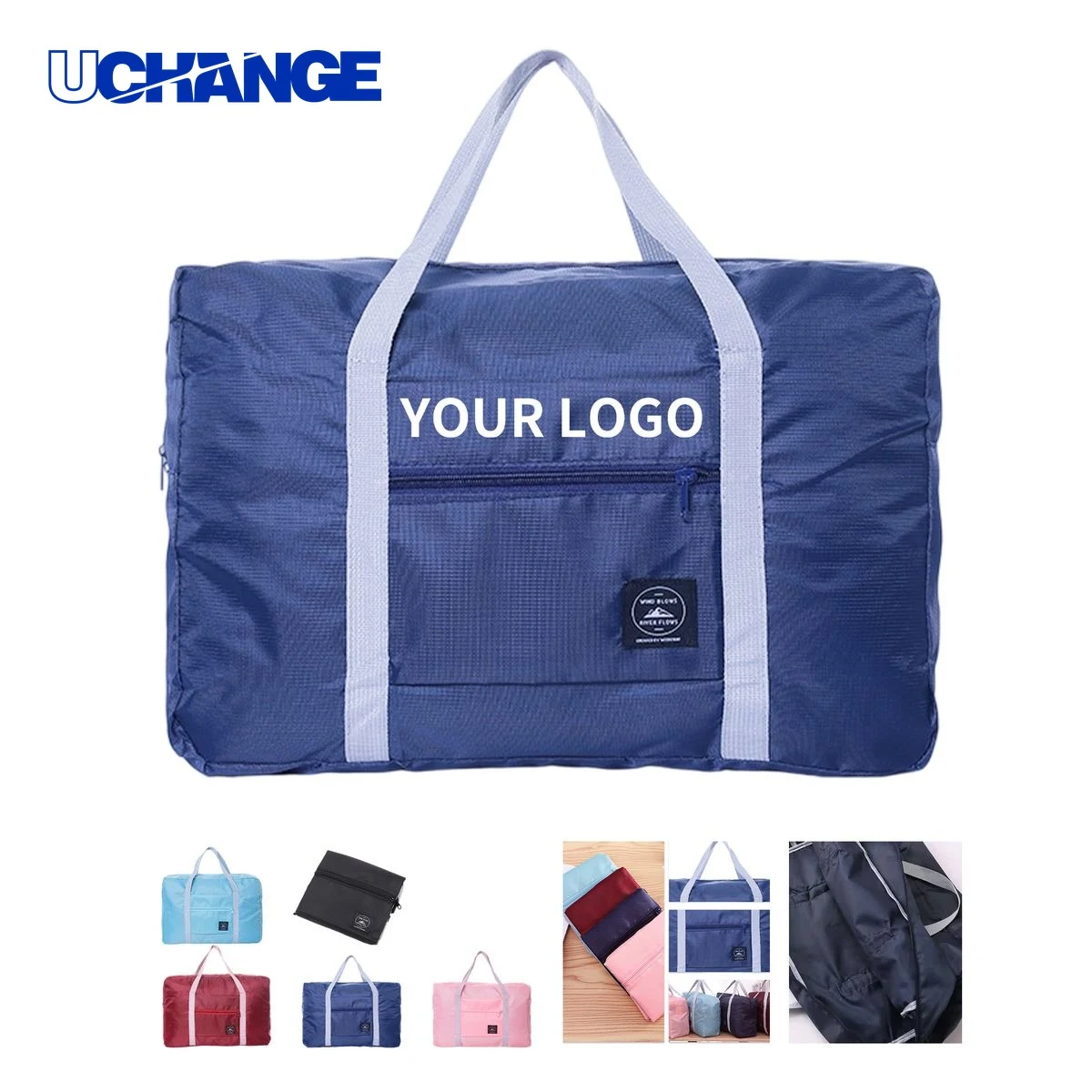 Foldable Duffel Travel Bag Carrier 25L with Zipper 1