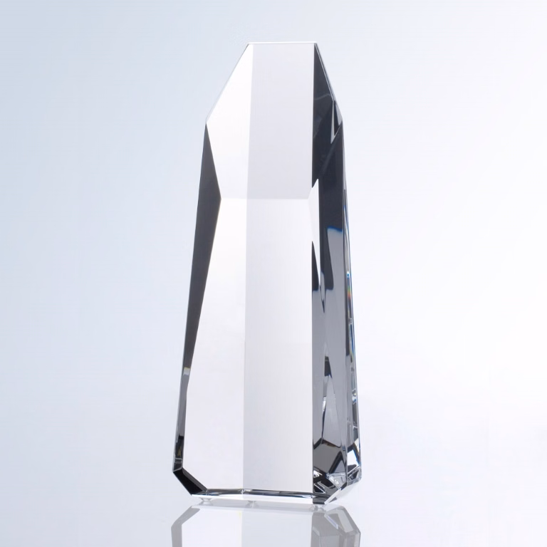 Super Hexagon Tower Small Optic Crystal Award