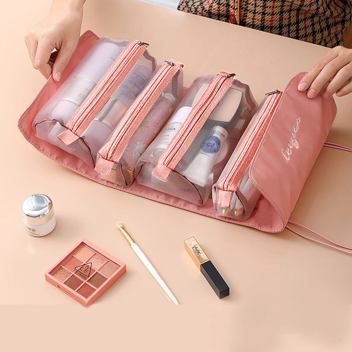 Nylon Detachable Makeup Bag 1