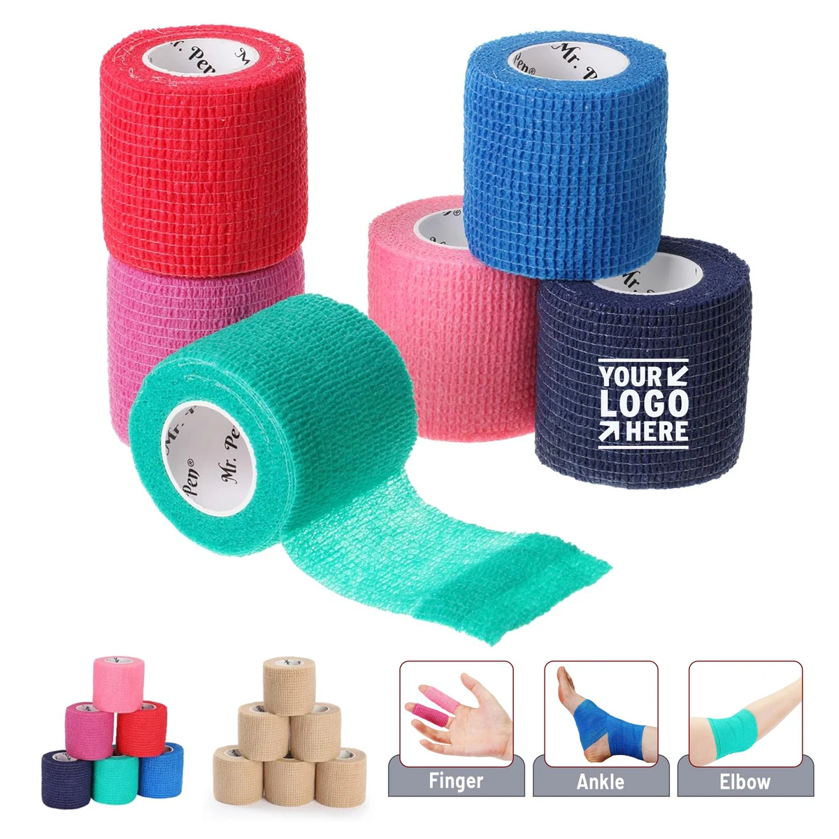 2" x 5 Yards Elastic Self Adhesive Medical Bandage Wrap 1