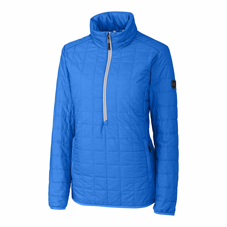 Cutter & Buck Rainier PrimaLoft Ladies Eco Insulated Half Zip Popover Quilted Jacket