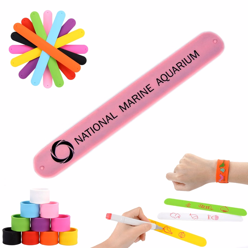 Rainbow Silicone Slap Soft Bracelets