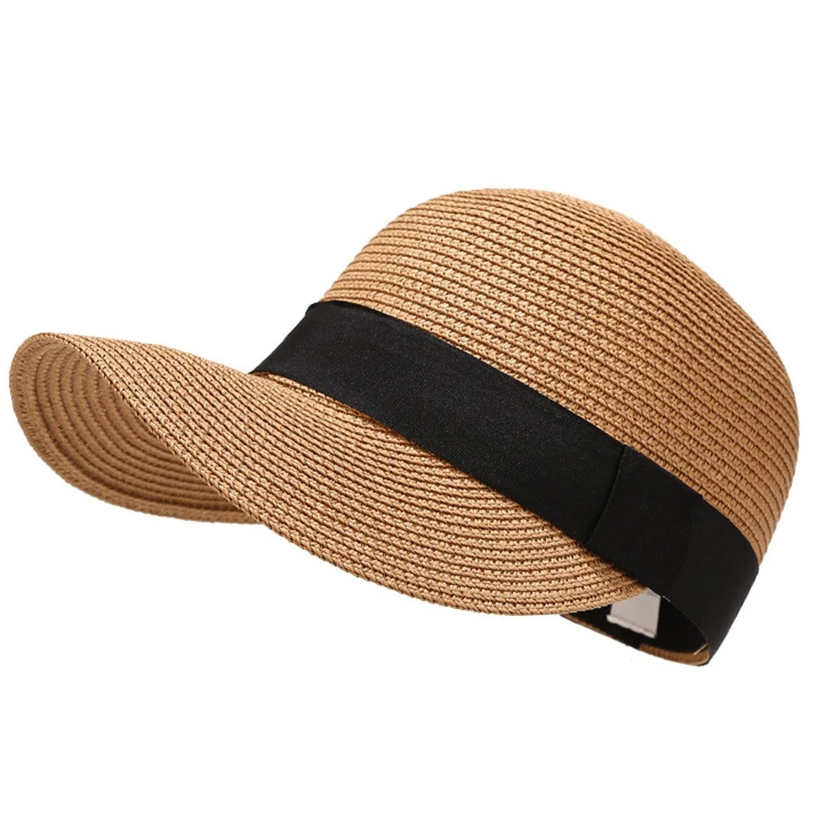 Jute Beach Sunscreen Straw Cap 1
