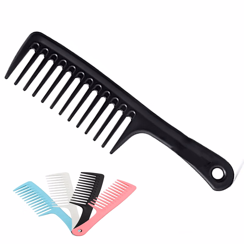 Plastic Wide Teeth Hair Comb