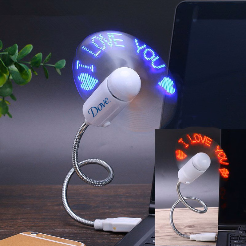 LED Custom Message Fan - USB Powered