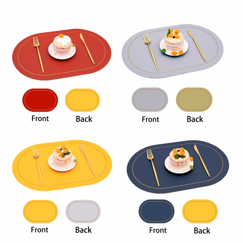 MOQ 50 Faux Leather Placemats
