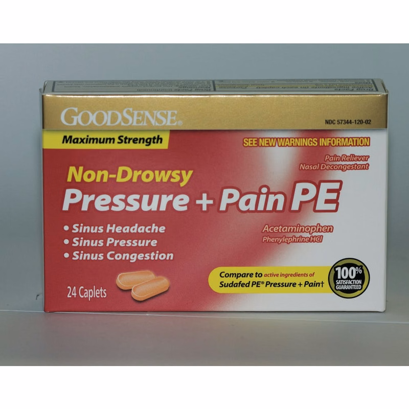 Non-Drowsy Pressure + Pain PE Relief - 24 Count Adult