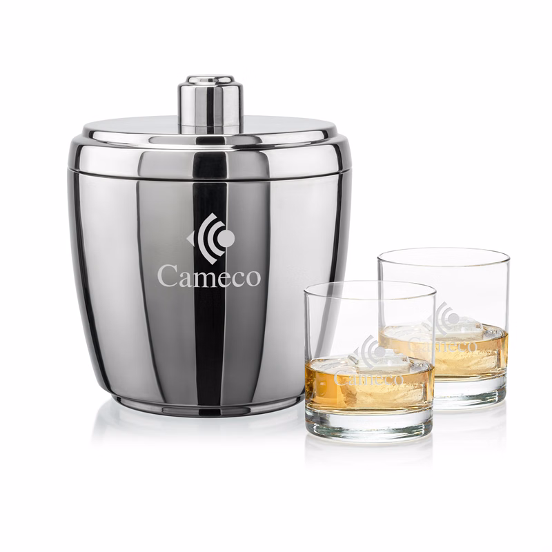 Pescara Ice Bucket & Aristocrat On-the-Rocks Set