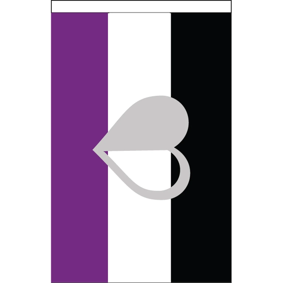 Greyromantic Deluxe Garden Flag 1