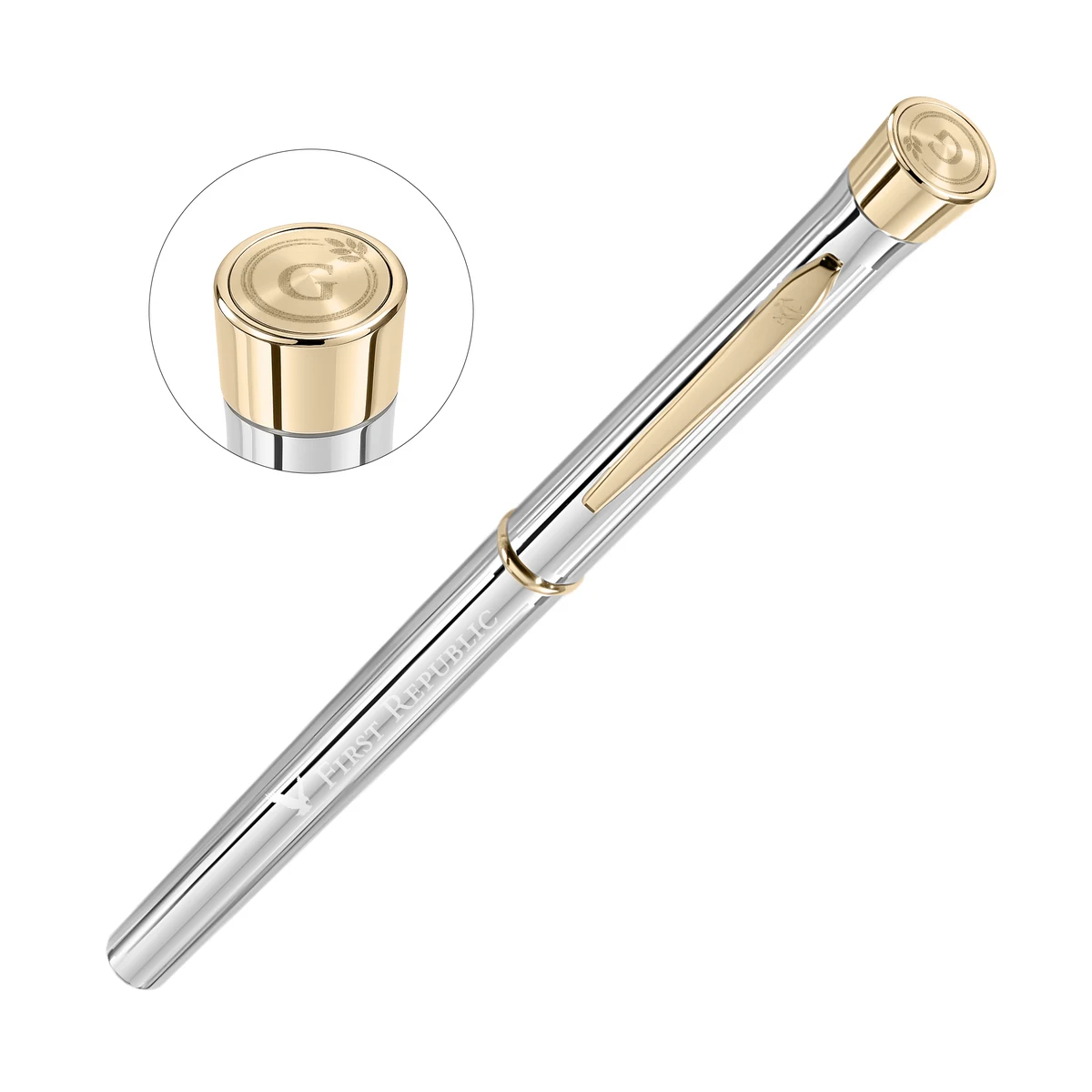 Garland® Signature Emblem Rollerball Pen - Chrome 1