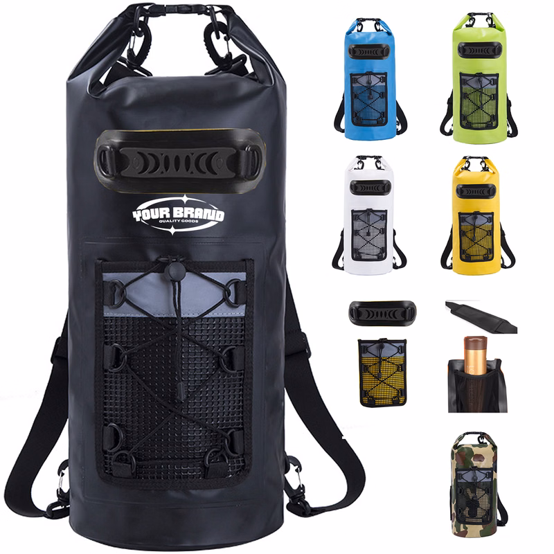 20L Roll Top Backpacks Waterproof Floating Marine Dry Bags
